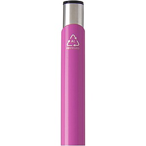 Moneta recycled aluminium ballpoint pen (blue ink), magenta