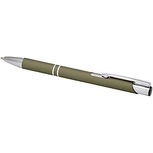 Moneta soft touch ballpoint pen, forest green