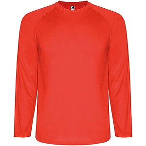 Montecarlo long sleeve kids sports t-shirt, red