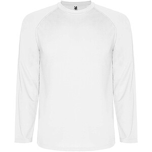 Montecarlo long sleeve kids sports t-shirt, white