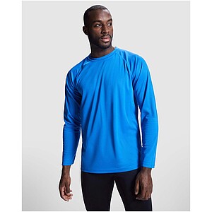Montecarlo long sleeve mens sports t-shirt, fluor orange