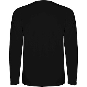 Montecarlo long sleeve mens sports t-shirt, solid black