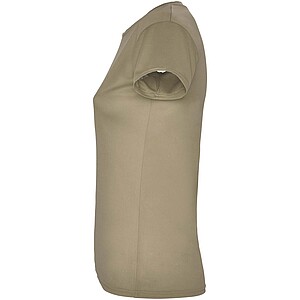 Montecarlo short sleeve womens sports t-shirt, dark sand