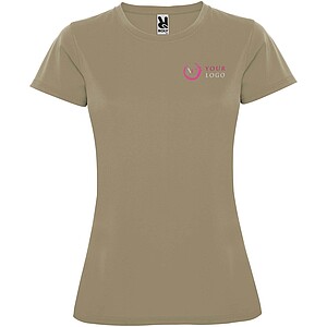 Montecarlo short sleeve womens sports t-shirt, dark sand