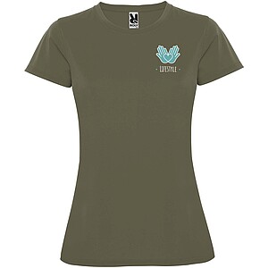 Montecarlo short sleeve womens sports t-shirt, militar green