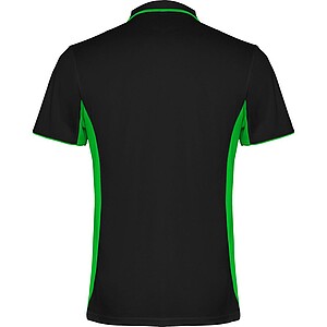Montmelo short sleeve unisex sports polo, black, size M