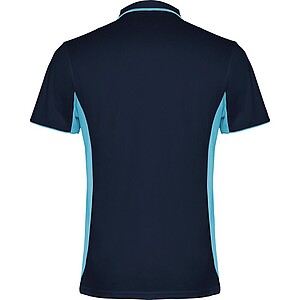 Montmelo short sleeve unisex sports polo, navy blue, size S
