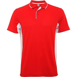 Montmelo short sleeve unisex sports polo, red, size L