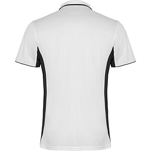 Montmelo short sleeve unisex sports polo, white, size M