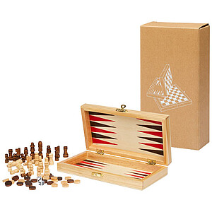 Mugo 3-in-1 wooden game set