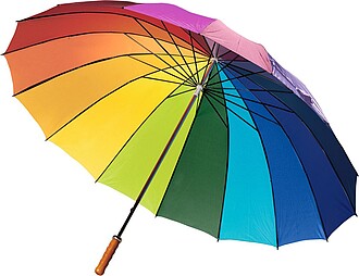 Multi coloured umbrella.Various