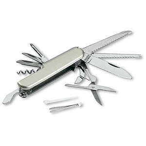 Multi-function pocket knife, silver