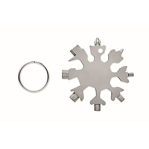 Multi-tool 17-in-1 stainless steel snowflake shaped