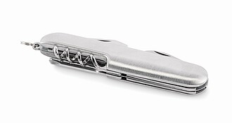 Multi tool pocket knife, silver