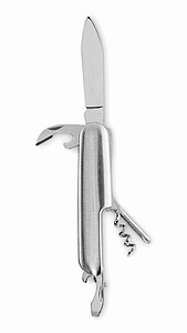 Multi tool pocket knife, silver