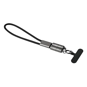 Multifunctional charging and data transfer cable, black|grey