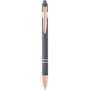Nanna ballpoint pen with rose gold finish, twilight grey