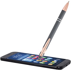 Nanna ballpoint pen with rose gold finish, twilight grey