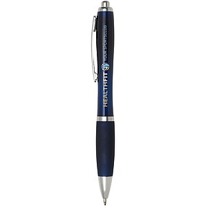 Nash ballpoint pen with coloured barrel and grip