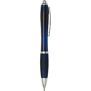 Nash ballpoint pen with coloured barrel and grip