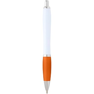 Nash recycled plastic ballpoint pen (blue ink), orange