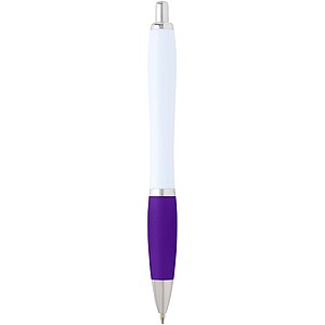 Nash recycled plastic ballpoint pen (blue ink), purple