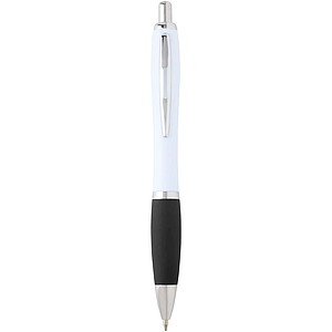 Nash recycled plastic ballpoint pen (blue ink), solid black