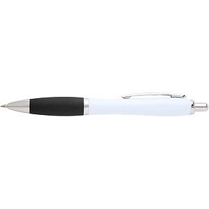 Nash recycled plastic ballpoint pen (blue ink), solid black