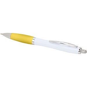 Nash recycled plastic ballpoint pen (blue ink), yellow