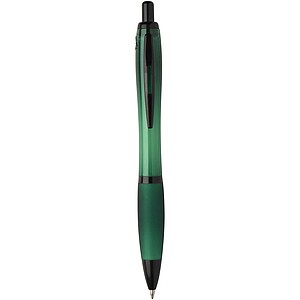 Nash recycled plastic ballpoint pen with black trims, green