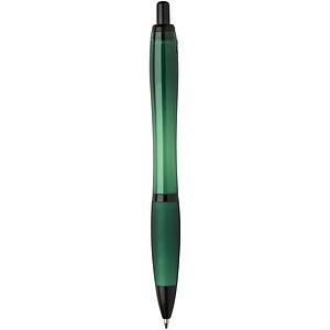 Nash recycled plastic ballpoint pen with black trims, green