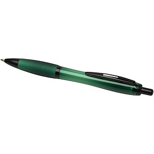 Nash recycled plastic ballpoint pen with black trims, green