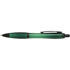 Nash recycled plastic ballpoint pen with black trims, green