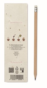 Natural pencil in seeded pouch