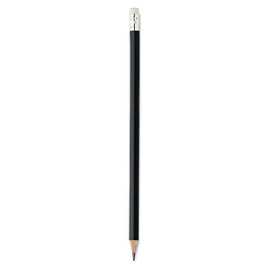 Natural pencil with eraser, black