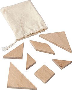 Natural wooden tangram puzzle Ulrike