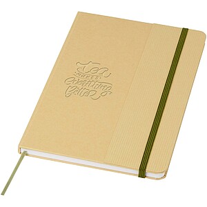 Nelida A5 recycled cardboard hard cover notebook, forest green