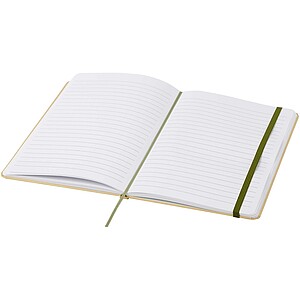 Nelida A5 recycled cardboard hard cover notebook, forest green