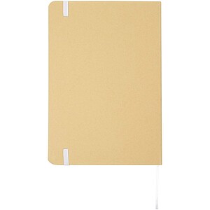 Nelida A5 recycled cardboard hard cover notebook, white