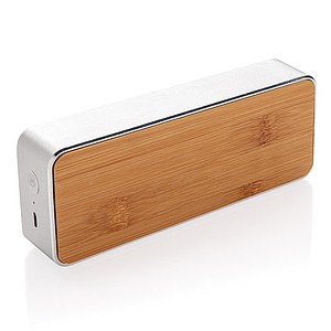 Nevada Bamboo 3W wireless speaker,grey, black
