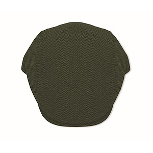 Newsboy flat cap 335 gr/m2, dark green