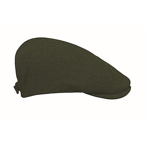 Newsboy flat cap 335 gr/m2, dark green