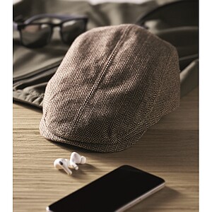 Newsboy flat cap 335 gr/m2, khaki