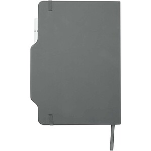 Nexus A5 hard cover notebook with pen and pencil combo, grey