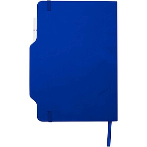 Nexus A5 hard cover notebook with pen and pencil combo, royal blue