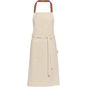 Nia 200 g/m2 recycled cotton apron, brick