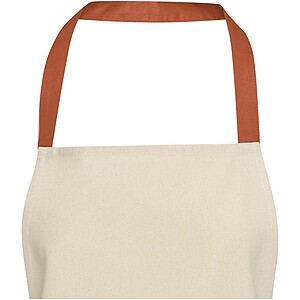 Nia 200 g/m2 recycled cotton apron, brick