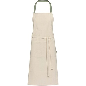 Nia 200 g/m2 recycled cotton apron, heather green