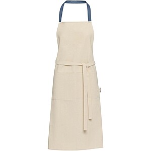 Nia 200 g/m2 recycled cotton apron, ice blue