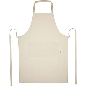 Nia 200 g/m2 recycled cotton apron, oatmeal